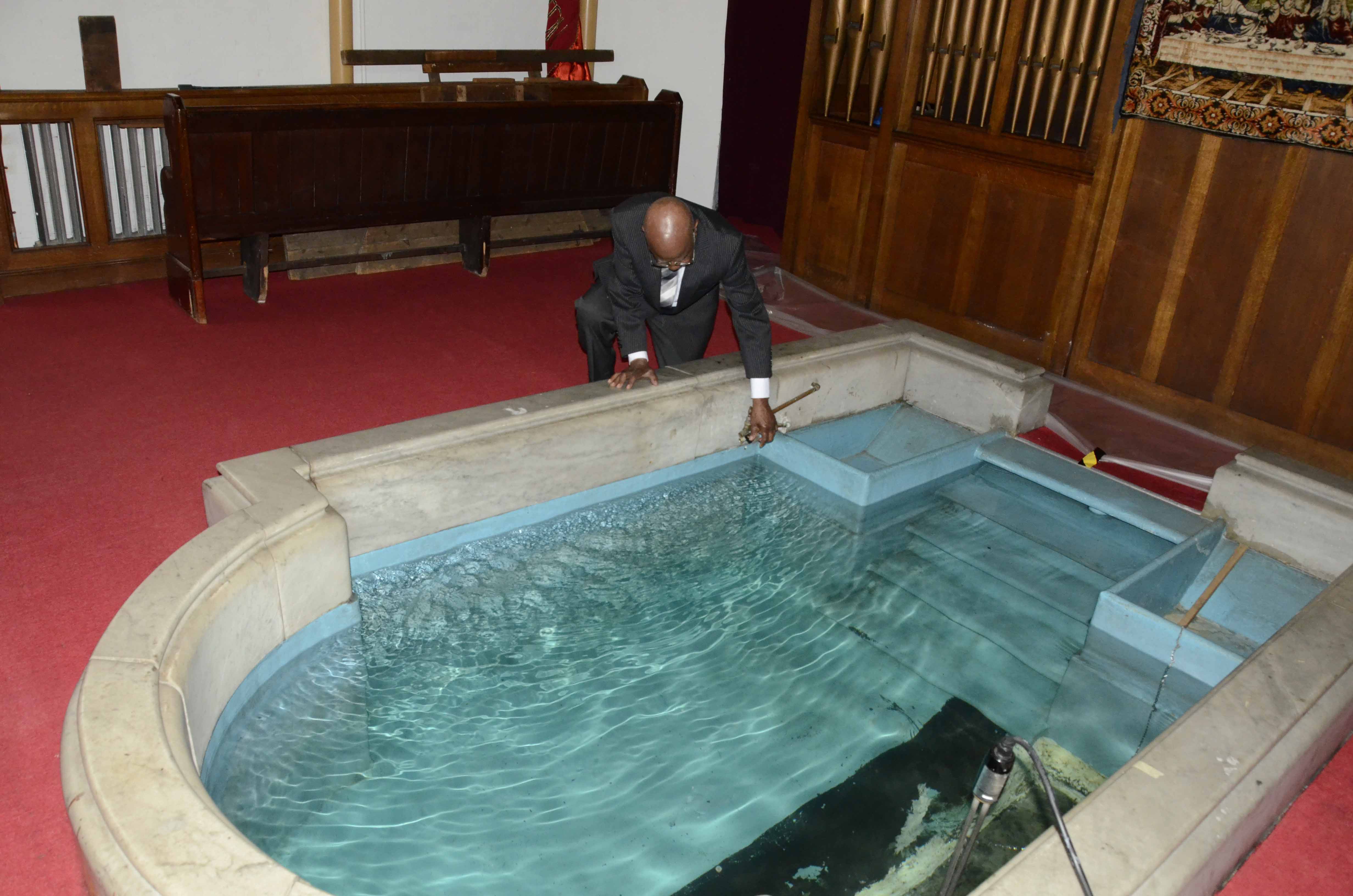Pool prepared at the right temperature