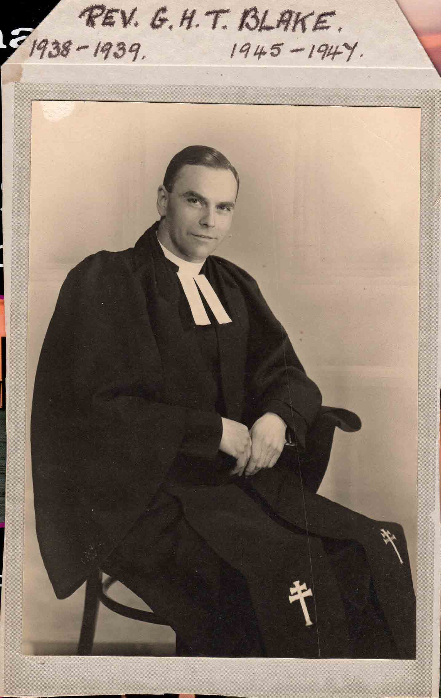 Rev. George H. J. Blake, minister 1938 to 1939 and again 1945 to 1947